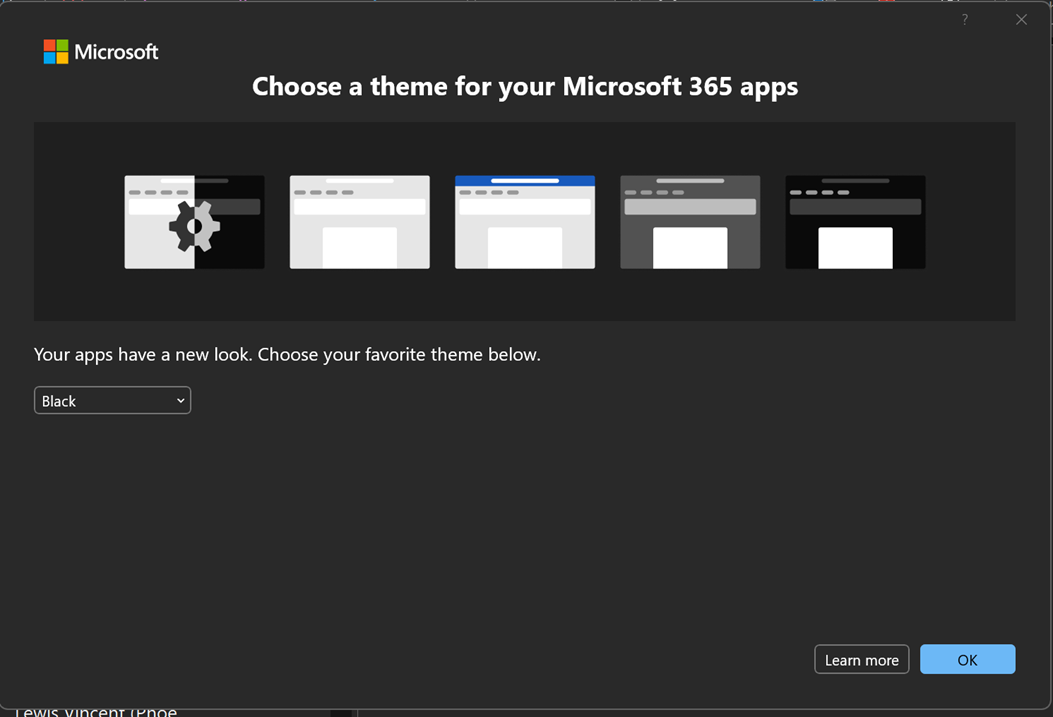 Several square shapes with optional theme layouts